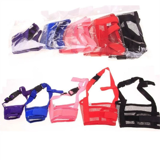 Adjustable Breathable Mesh Dog Muzzle