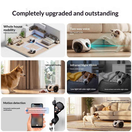 Pet Monitoring Robot with Mobile Camera