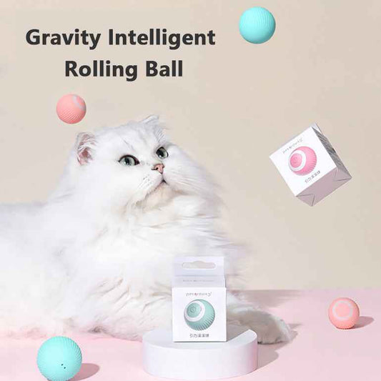 Cat Gravity Intelligent Rolling Ball Tease Toy Pet Automatic Rotating Ball