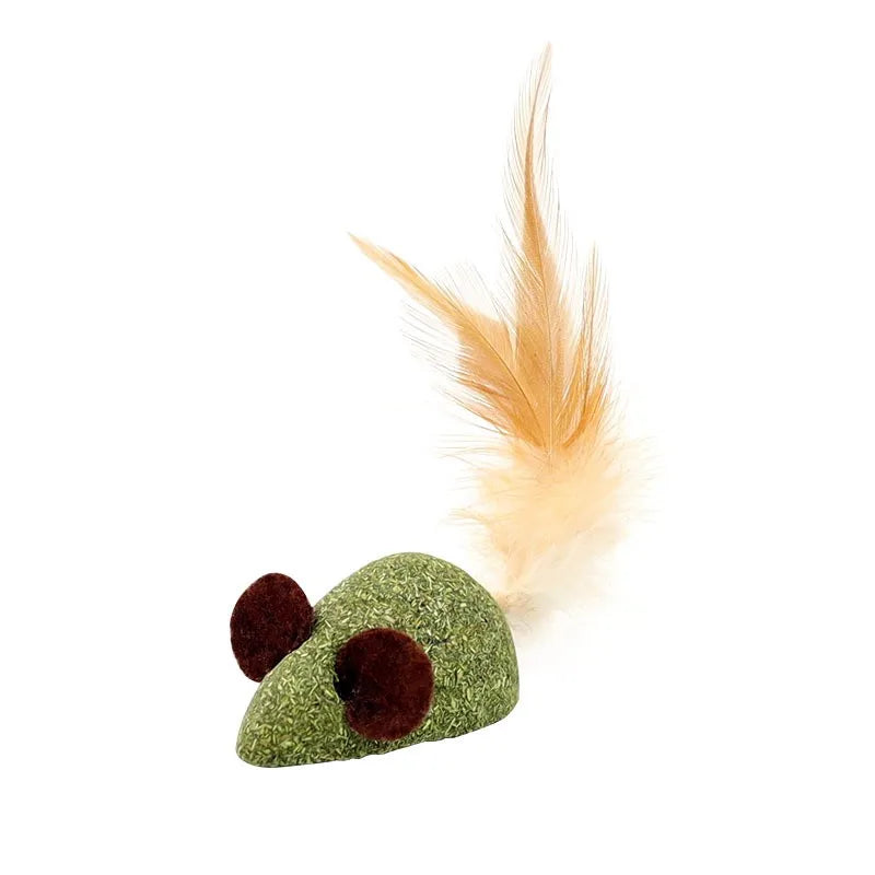 Cat Mint Ball Feather Catnip Ball Grape Catnip Teeth Grinding and Cleaning Pet Digestive Tools Cat Supplies Self Entertainment