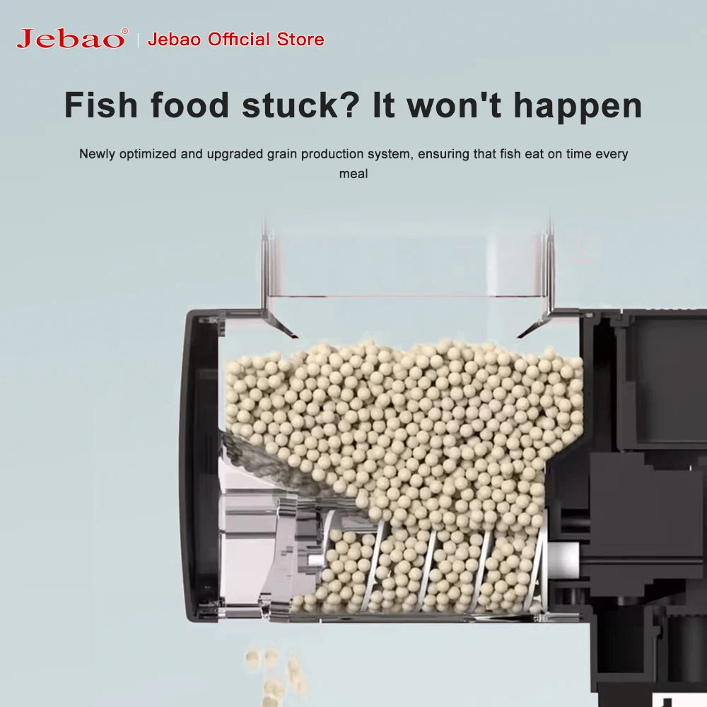 Jebao Jecod New Aquarium Fish Tank Feeder Intelligent Automatic Feeder Digital Timing Fish Tank Accessories Fish Feeding