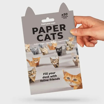 Creative DIY Paper Cats 50 Sheets DIY Origami Paper Handmade DIY Paper Cat Dog Dinosaur Fun Art Craft Folding Animal Folding Set