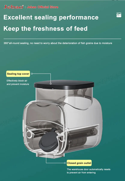 Jebao Jecod New Aquarium Fish Tank Feeder Intelligent Automatic Feeder Digital Timing Fish Tank Accessories Fish Feeding