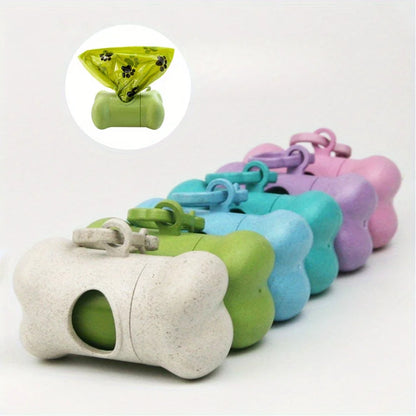 Pet Poop Bags Dispenser Walk-Dog Garbage Bag Box Pet Waste Disposal Holder Dispensers Poop Bags Set Trash Cleaning Supplies