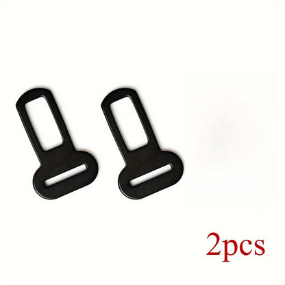 2/4 Pet Seat Belt Adapters - Car Metal Clips for Pet Leashes, Compatible with Truck & Car Seats