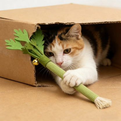 Cat Chew Toys Catnip Cat Teeth Cleaning Toy Interactive Self Playing Catnip Molar Stick Toys Bite Squeaky Cat Toy