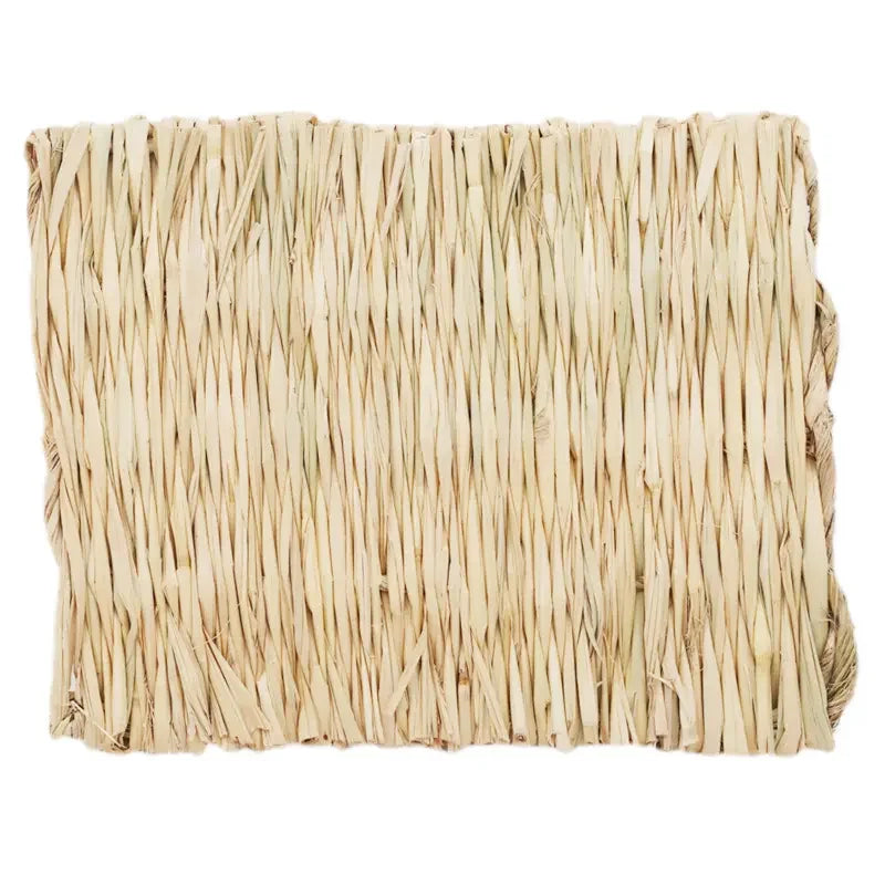 Pet Grass Mat Rabbits Bunny Mat Natural Straw Bedding Resting Cage Mat For Guinea Pig Parrot Chinchilla Hamster Rat