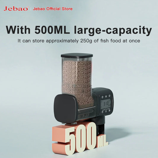 Jebao Jecod New Aquarium Fish Tank Feeder Intelligent Automatic Feeder Digital Timing Fish Tank Accessories Fish Feeding
