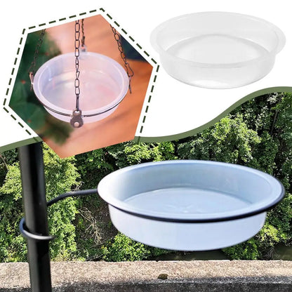1pcs Bird Feeding Dish Tray Platform Feeder Bird Water Bowl Hanging Bird Bath Outdoor Outside Patio Parrot Tree Garden Courtyard