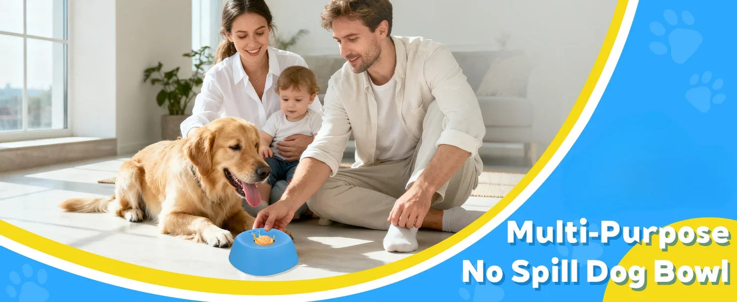 Anti-Choking Slow Feeder Dog Bowl Non-Slip 3/4 Cup - Lick Toy for Liquid Treats Bone Broth Ice Cream Yogurt