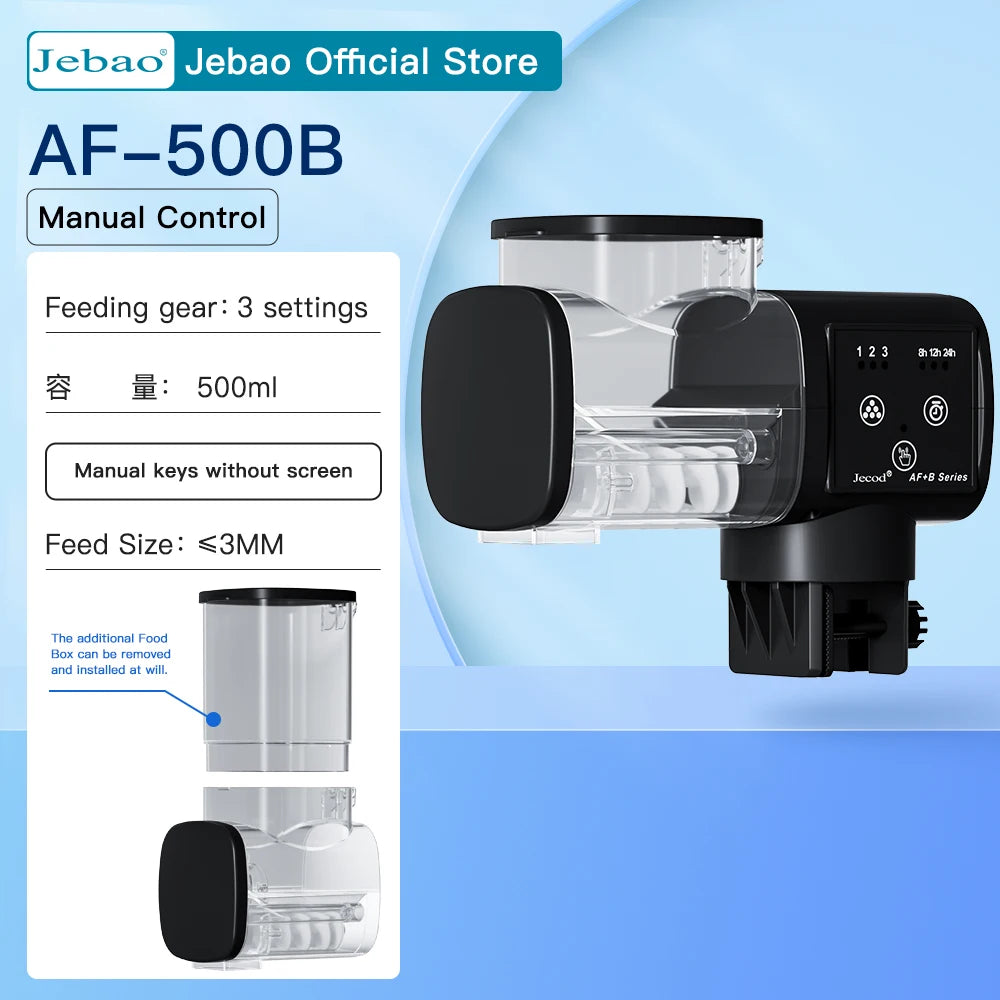 Jebao Jecod New Aquarium Fish Tank Feeder Intelligent Automatic Feeder Digital Timing Fish Tank Accessories Fish Feeding