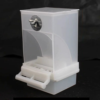 1PC Parrot Feeder Anti-Spill Transparent Bird Food Box Clear Feeding Device for Parrots Durable Bird Feeding Box