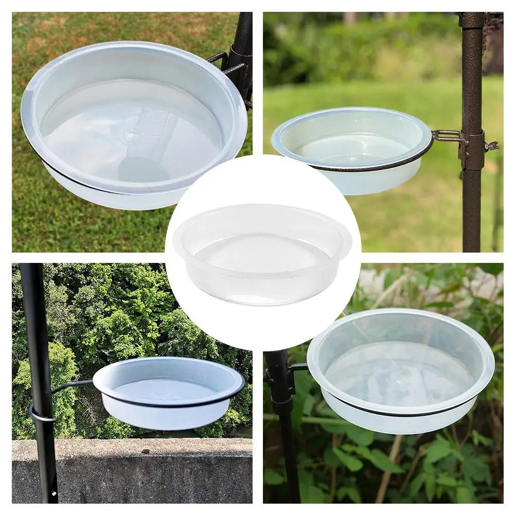1pcs Bird Feeding Dish Tray Platform Feeder Bird Water Bowl Hanging Bird Bath Outdoor Outside Patio Parrot Tree Garden Courtyard