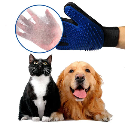 1/10 PCS Pet Silicone Grooming Gloves Effective Hair Remover Comb for Cats Dogs Bath Cleaning and Daily Shedding Control At Home